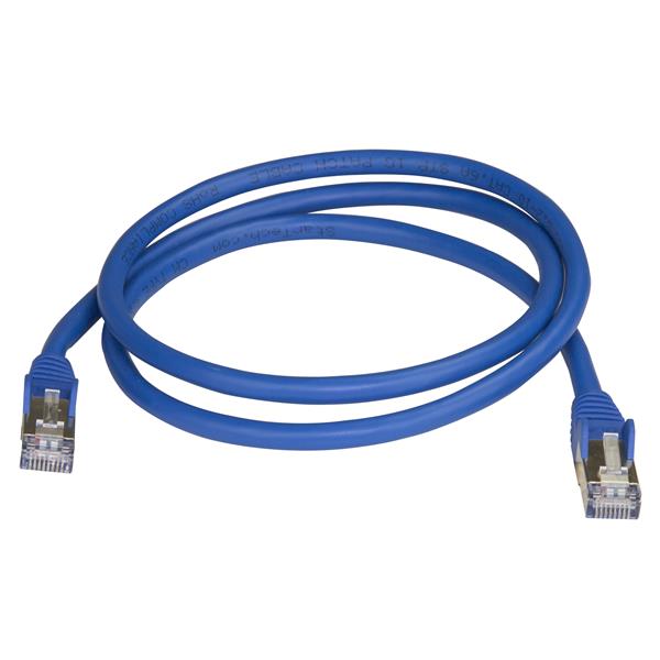 StarTech.com 1m Blue Cat6a Ethernet STP Cable