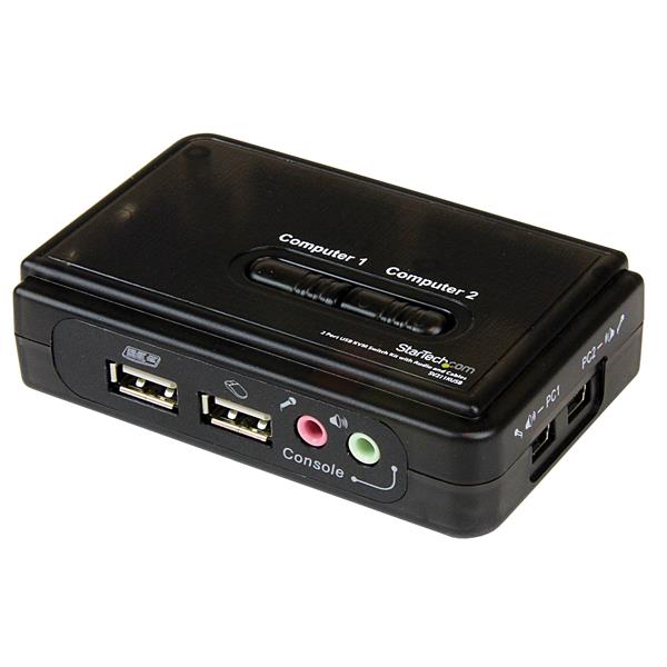 StarTech.com 2 Port Black USB KVM Switch - NWT FM SOLUTIONS - YOUR CATERING WHOLESALER