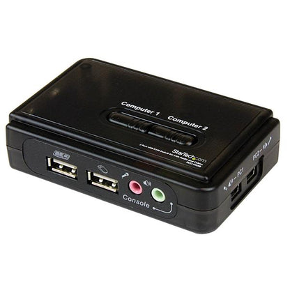 StarTech.com 2 Port Black USB KVM Switch - NWT FM SOLUTIONS - YOUR CATERING WHOLESALER