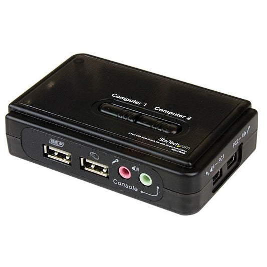 StarTech.com 2 Port Black USB KVM Switch - NWT FM SOLUTIONS - YOUR CATERING WHOLESALER