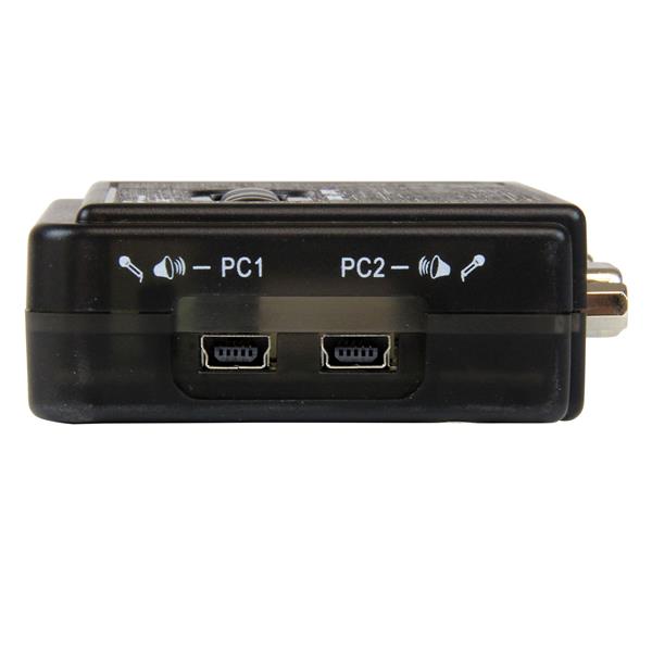 StarTech.com 2 Port Black USB KVM Switch