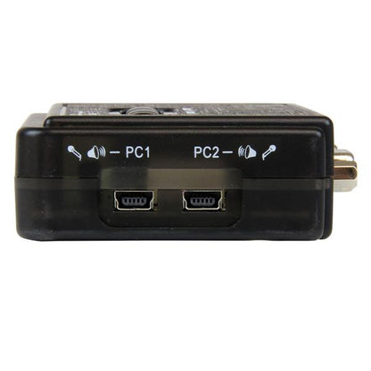 StarTech.com 2 Port Black USB KVM Switch