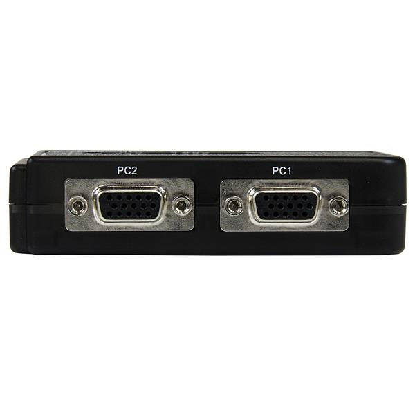 StarTech.com 2 Port Black USB KVM Switch