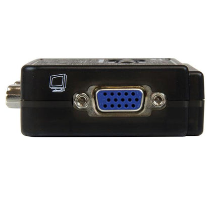 StarTech.com 2 Port Black USB KVM Switch