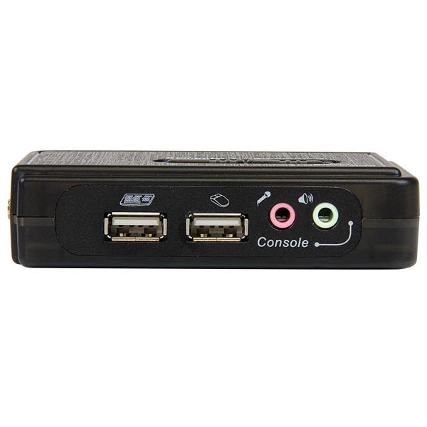 StarTech.com 2 Port Black USB KVM Switch