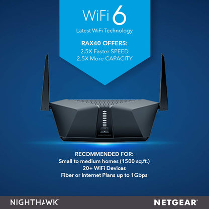 Netgear Nighthawk AX4 4 Stream WiFi Router