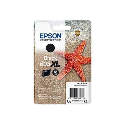 Epson 603XL Starfish Black High Yield Ink Cartridge 9ml - C13T03A14010 - NWT FM SOLUTIONS - YOUR CATERING WHOLESALER