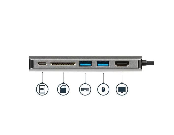 StarTech.com USB C Multiport Adapter with SD 4K HDMI