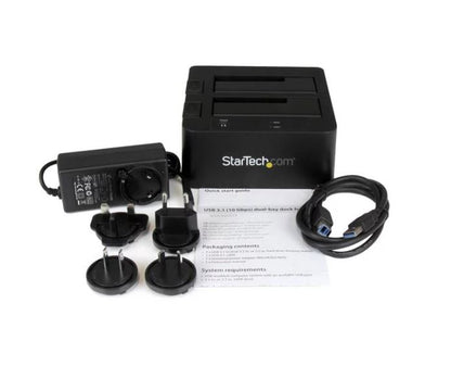 StarTech.com USB3.1 DualBay Dock 2.5 3.5 SATA SSD HDD