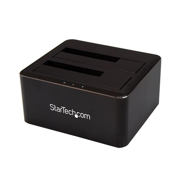 StarTech.com Dual Bay SATA HDD SSD Dock 2.5in 3.5in - NWT FM SOLUTIONS - YOUR CATERING WHOLESALER