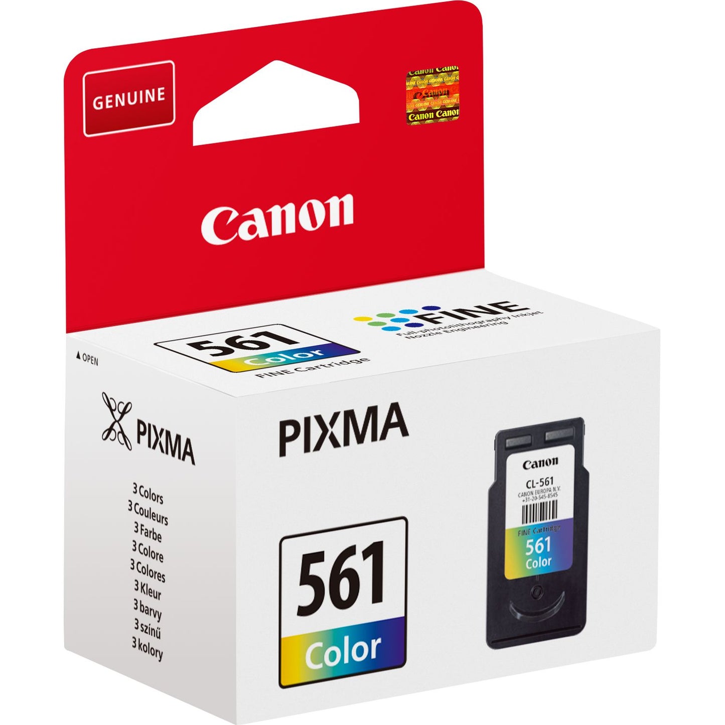 Canon CL561 Cyan Magenta Yellow Standard Capacity Ink Cartridge 8ml - 3731C001