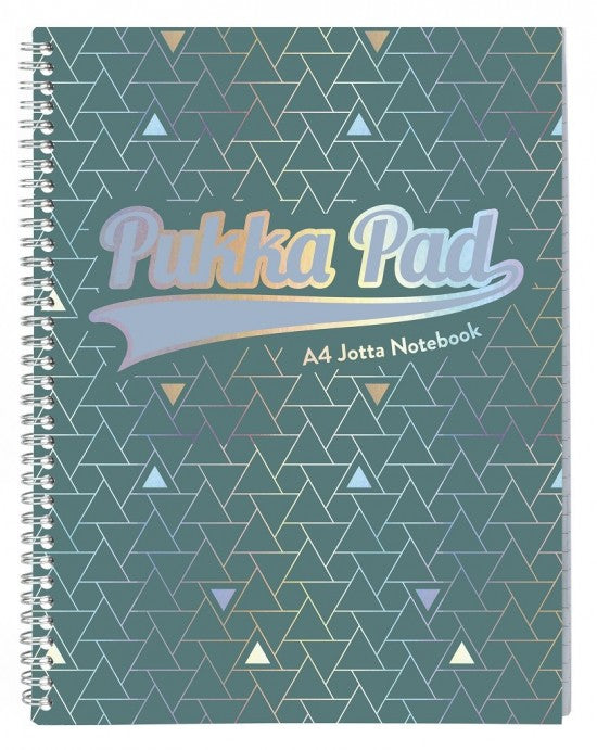 Pukka Pad Glee Jotta A4 Wirebound Card Cover Notebook Ruled 200 Pages Green (Pack 3) - 3008-GLE - NWT FM SOLUTIONS - YOUR CATERING WHOLESALER