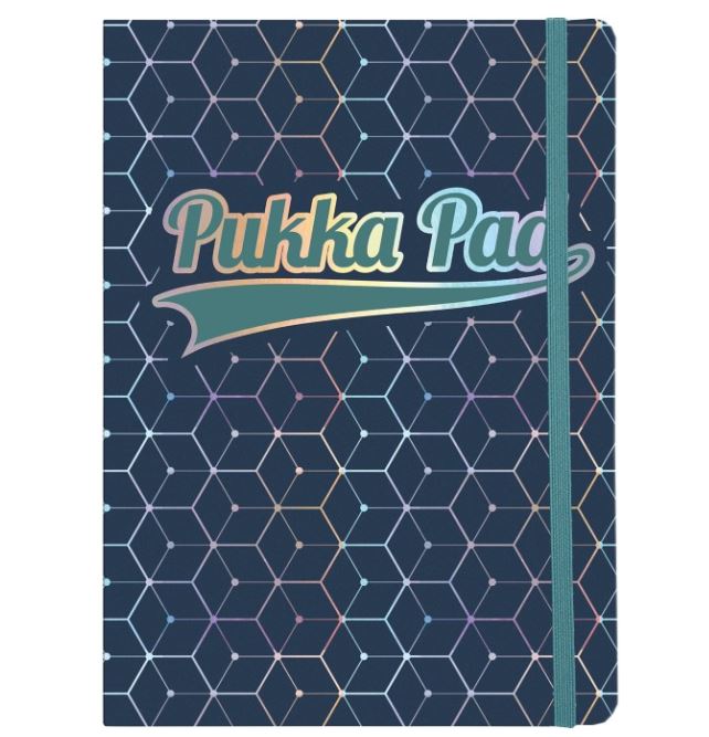 Pukka Pad Glee A5 Casebound Card Cover Journal Ruled 96 Pages Dark Blue (Pack 3) - 8685-GLE - NWT FM SOLUTIONS - YOUR CATERING WHOLESALER