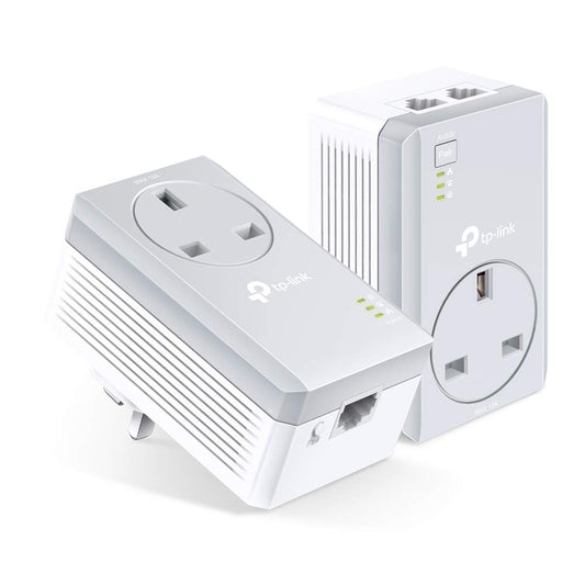 TP Link AV600 2 Port Passthrough Powerline Starter Kit V3 - NWT FM SOLUTIONS - YOUR CATERING WHOLESALER
