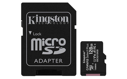 Kingston Technology Canvas Select Plus 128GB MicroSDXC Memory Card and Adapter - NWT FM SOLUTIONS - YOUR CATERING WHOLESALER