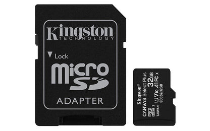 Kingston Technology Canvas Select Plus 32GB MicroSDHC Memory Card and Adapter - NWT FM SOLUTIONS - YOUR CATERING WHOLESALER