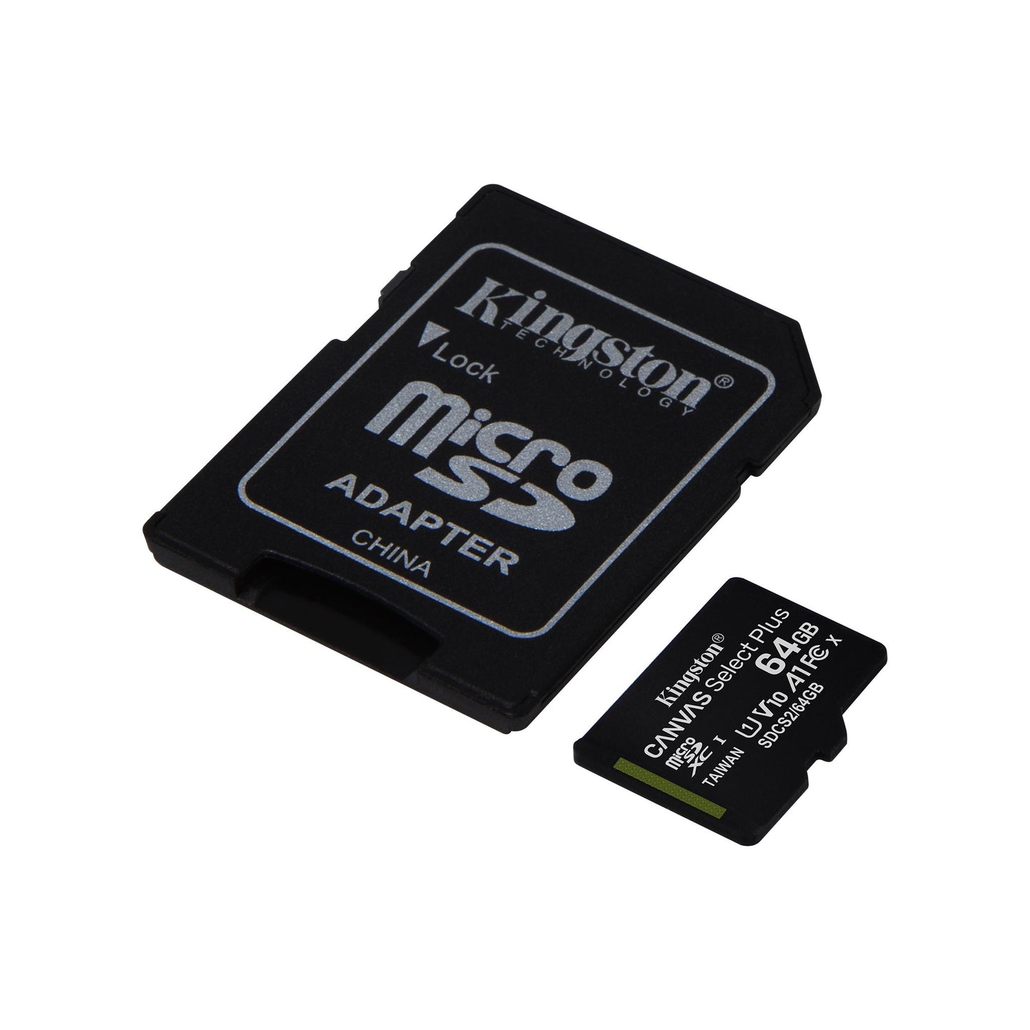 Kingston Technology Canvas Select Plus 64GB MicroSDHC Memory Card and Adapter
