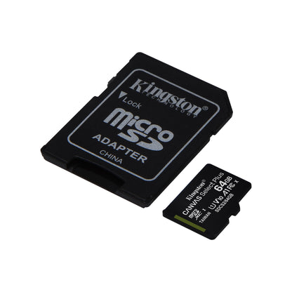 Kingston Technology Canvas Select Plus 64GB MicroSDHC Memory Card and Adapter