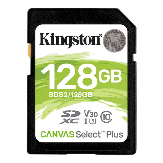 Kingston Technology Canvas Select Plus 128GB Class 10 SDXC Memory Card - NWT FM SOLUTIONS - YOUR CATERING WHOLESALER