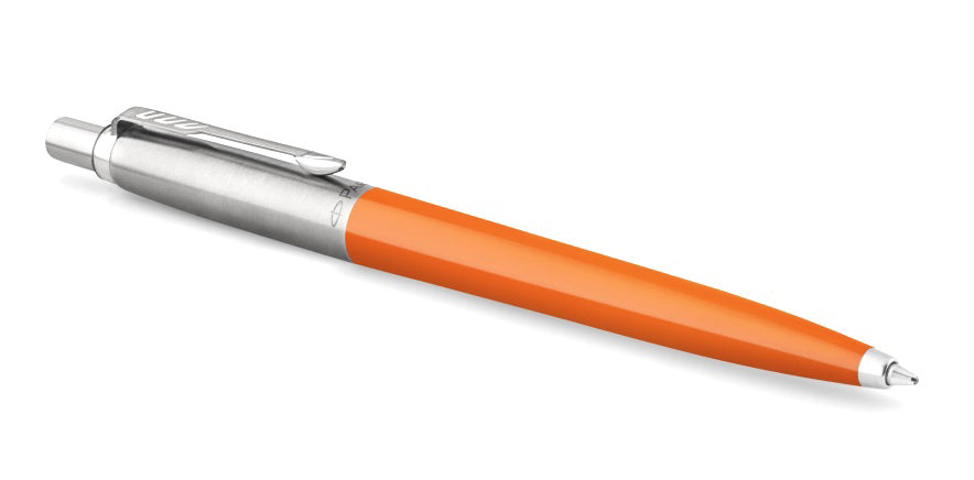 Parker Jotter Ballpoint Pen Orange Barrel Blue Ink - 2076054