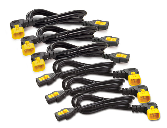 APC 1.2m C13 to C14 90 Degree Power Cables 6 Pack - NWT FM SOLUTIONS - YOUR CATERING WHOLESALER