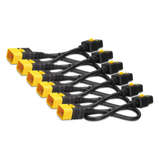 APC 1.2m Locking C13 to C14 Power Cables 6 Pack - NWT FM SOLUTIONS - YOUR CATERING WHOLESALER
