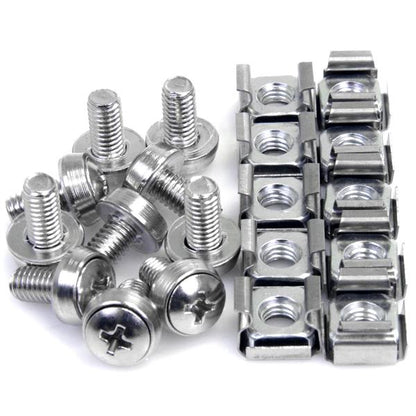 StarTech.com 50 Pkg M6 Mounting Screws and Cage Nuts