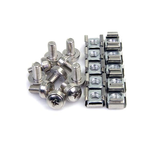 StarTech.com 100x M6 Mounting Screws and Cage Nuts - NWT FM SOLUTIONS - YOUR CATERING WHOLESALER