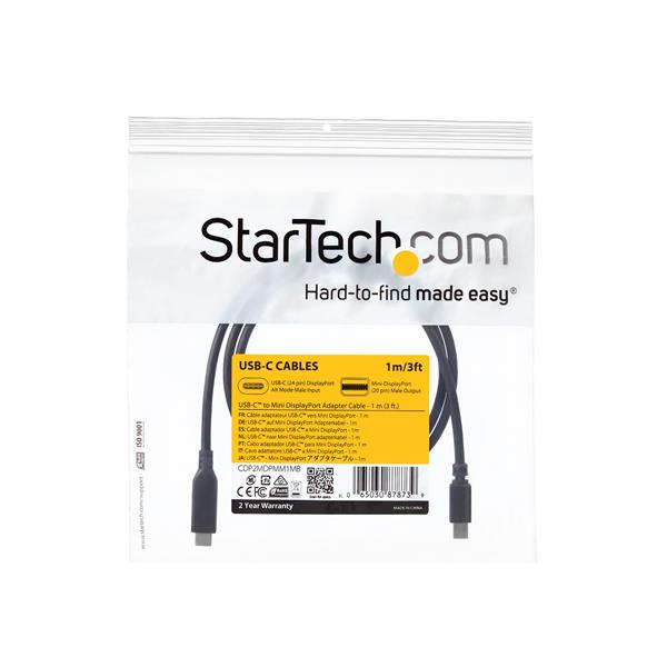 StarTech.com 1m USB C to Mini DisplayPort Cable