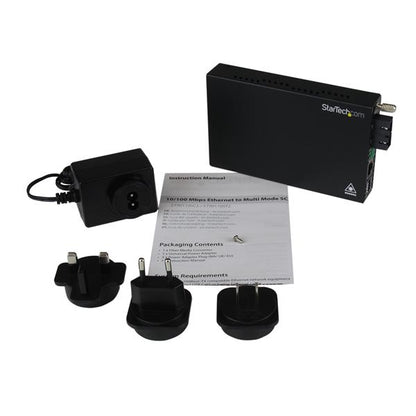 StarTech.com Multi Mode Fiber Media Converter SC 2 km