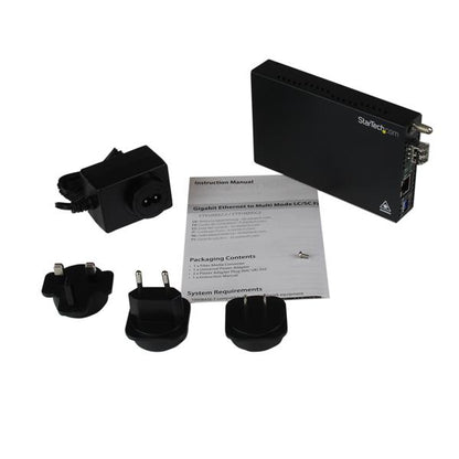 StarTech.com Fibre Media Converter GB 1000Mbps 550m