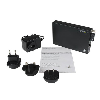StarTech.com GB Ethernet MM Fiber Media Converter SC