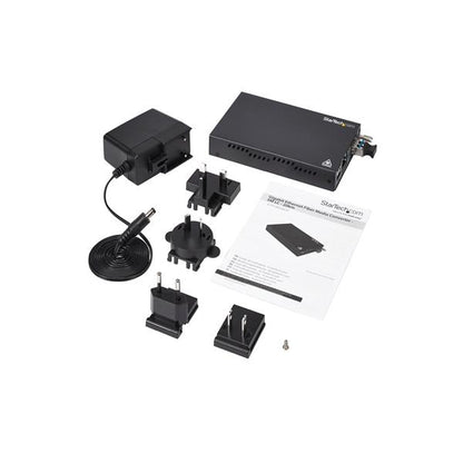 StarTech.com GbE Copper to Fiber Converter SM LC 20km