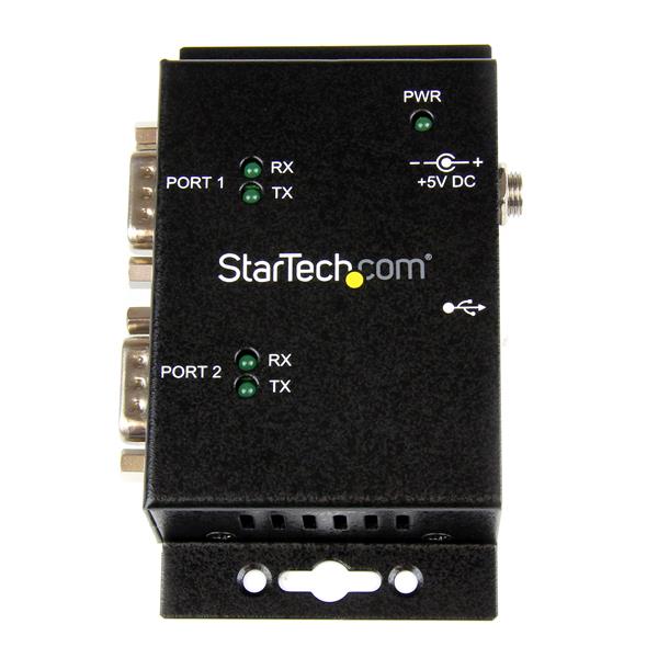 StarTech.com 2PT Ind Mount USB to Serial Adapter Hub