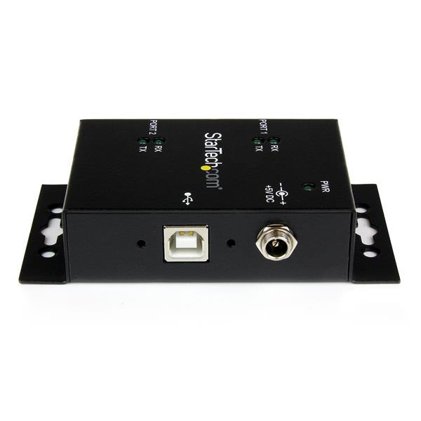 StarTech.com 2PT Ind Mount USB to Serial Adapter Hub