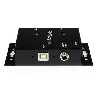 StarTech.com 2PT Ind Mount USB to Serial Adapter Hub