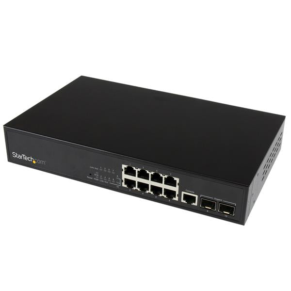 StarTech.com 10 Port L2 GbE Switch 2 Open SFP Slots - NWT FM SOLUTIONS - YOUR CATERING WHOLESALER