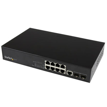 StarTech.com 10 Port L2 GbE Switch 2 Open SFP Slots - NWT FM SOLUTIONS - YOUR CATERING WHOLESALER