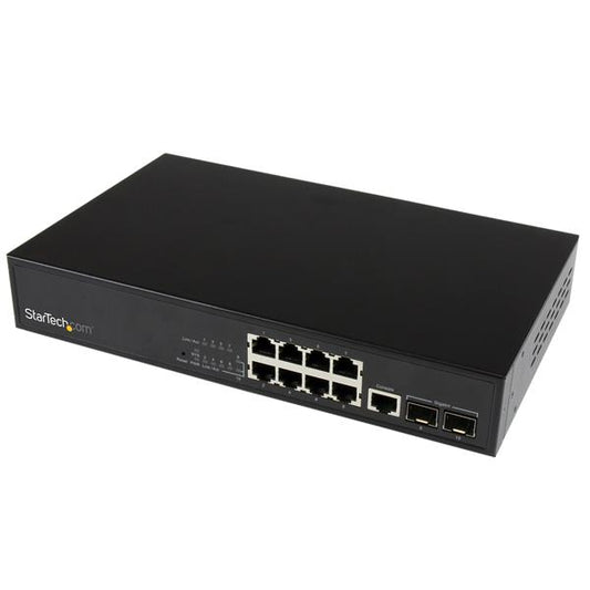 StarTech.com 10 Port L2 GbE Switch 2 Open SFP Slots - NWT FM SOLUTIONS - YOUR CATERING WHOLESALER