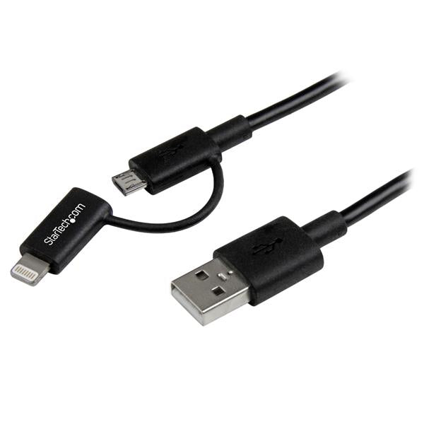 StarTech.com 1m Apple Lightning or Micro USB to USB - NWT FM SOLUTIONS - YOUR CATERING WHOLESALER