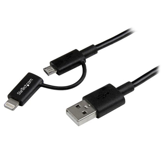 StarTech.com 1m Apple Lightning or Micro USB to USB - NWT FM SOLUTIONS - YOUR CATERING WHOLESALER