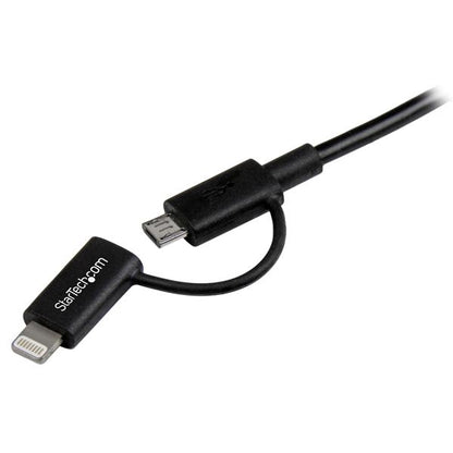 StarTech.com 1m Apple Lightning or Micro USB to USB