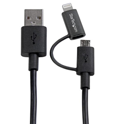 StarTech.com 1m Apple Lightning or Micro USB to USB