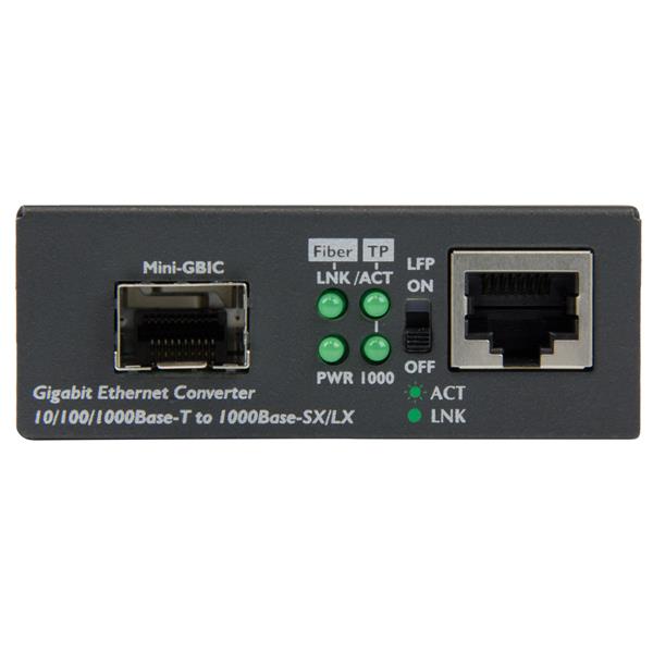StarTech.com GbE Fiber Media Converter Open SFP Slot
