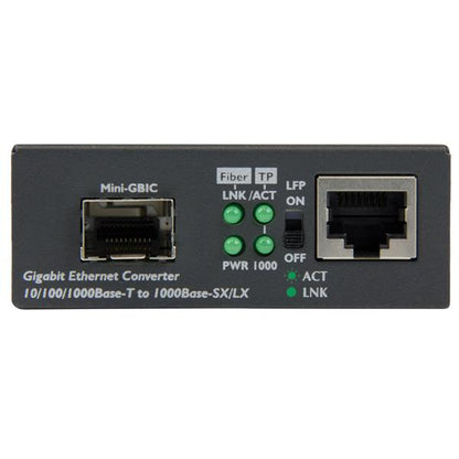 StarTech.com GbE Fiber Media Converter Open SFP Slot
