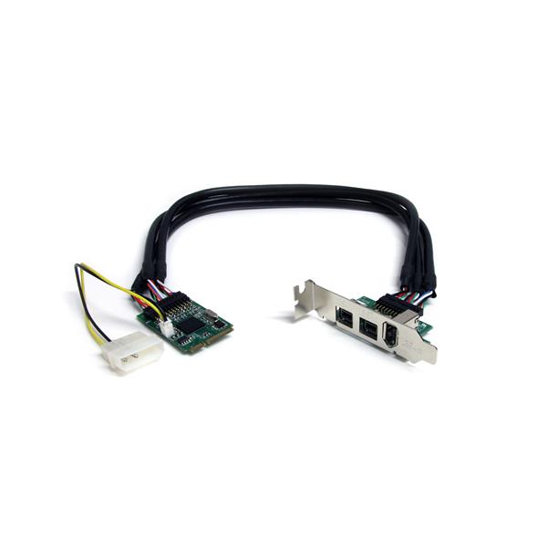 StarTech.com 3 PT 2b 1a 1394 Mini PCIe FireWire Card - NWT FM SOLUTIONS - YOUR CATERING WHOLESALER