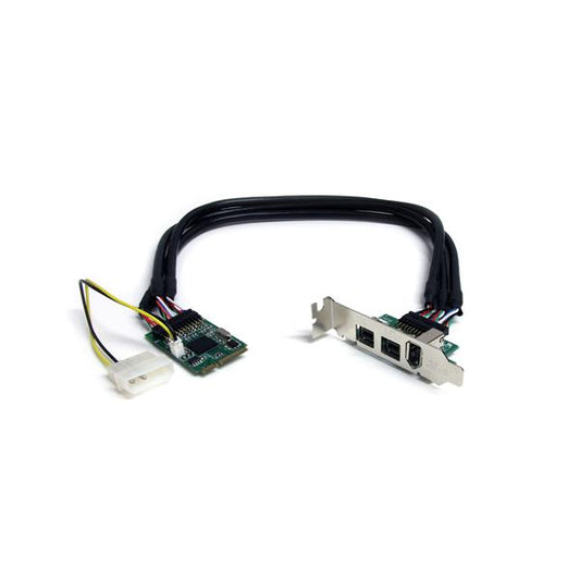 StarTech.com 3 PT 2b 1a 1394 Mini PCIe FireWire Card - NWT FM SOLUTIONS - YOUR CATERING WHOLESALER