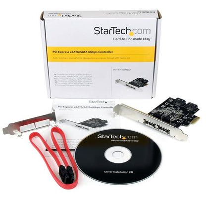 StarTech.com 2 Port PCIe SATA eSATA Controller Card