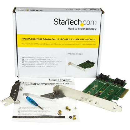 StarTech.com M.2 SSD Card 1x PCIe NVMe 2x SATA M.2