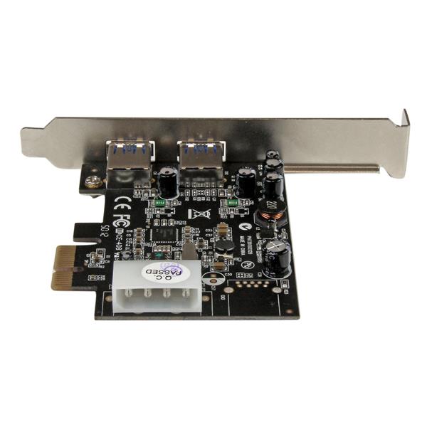 StarTech.com 2 Port PCIe USB3 Card Adapter UASP LP4